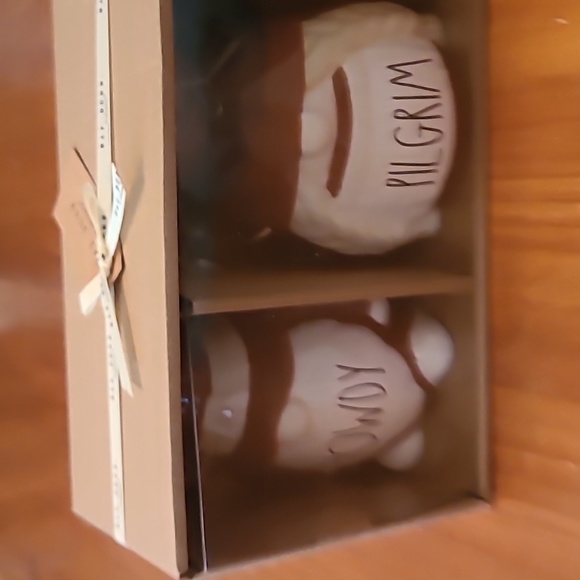 Rae Dunn knomes.  Howdy Pilgram - Picture 5 of 5